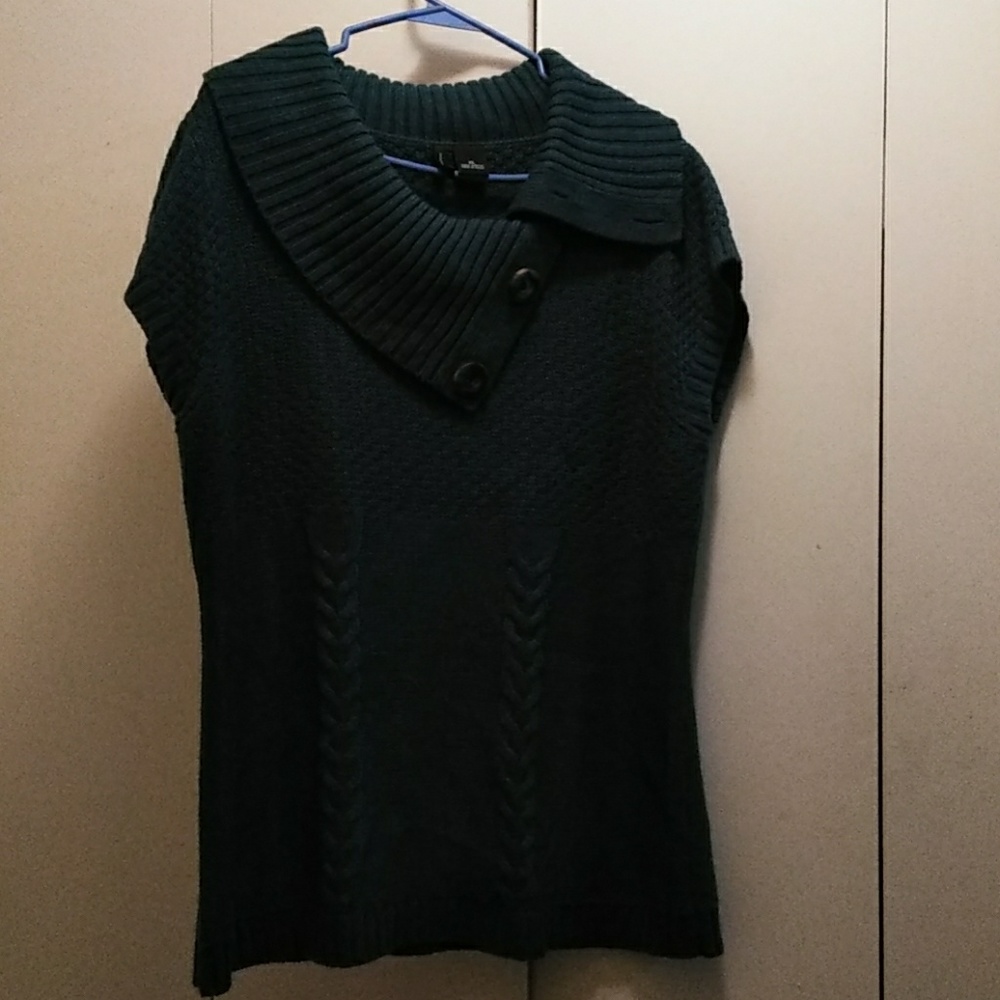 Hunter Green Short Sleeve Sweater